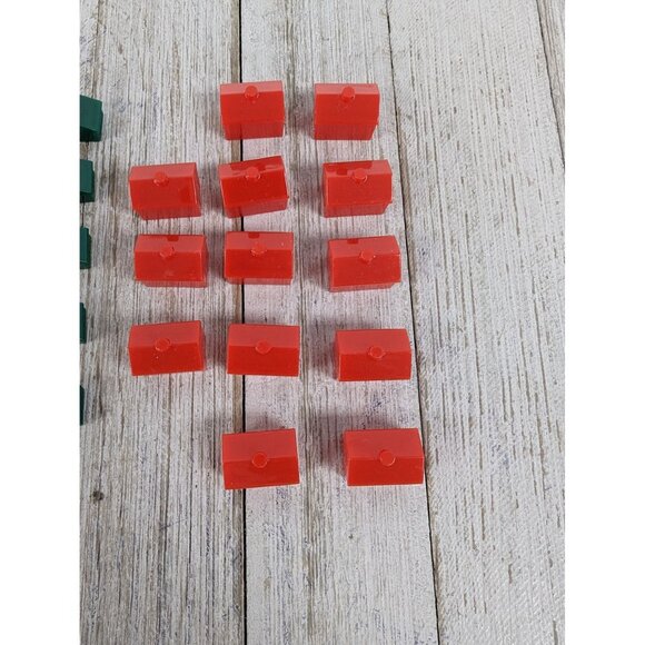 Vintage 2007 Monopoly Edition Game Replacement Motels Houses Buildings - Picture 2 of 3